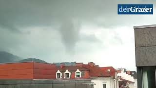 Tornado in Graz  21 Mai 2024 [upl. by Llenoj]