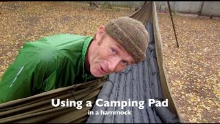 Using a Camping Pad as Hammock Insulation [upl. by Yrruc]