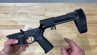 Palmetto State Armory Pistol Lower with Magpul and SB Tactical Brace Unboxing and Fitment to Mk18 [upl. by Rehpotsihc510]