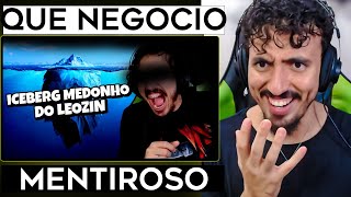 O ICEBERG MEDONHO DE LEOZIN REACT  Leozin React [upl. by Illah103]