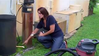 How to clean out your ac condensate drain with a new wet vacuum attachment from Diyvaccom [upl. by Muncey]