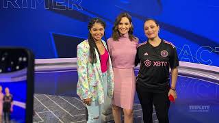 Jaidyn Triplett Press Tour in Miami featured on Primer Impacto [upl. by Inol]