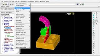 Ansys Mechanical APDL ile quotmeshquot leme işlemleri [upl. by Eninahpets885]