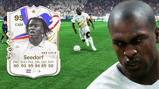 95 GREATS OF THE GAME ICON SEEDORF SBC PLAYER REVIEW  EA FC 24 ULTIMATE TEAM [upl. by Rodmun]