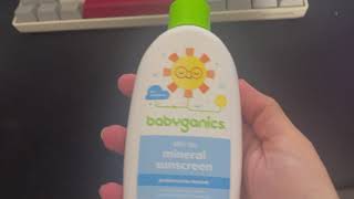 Babyganics SPF 50 Baby Sunscreen Spray Review [upl. by Riamo390]