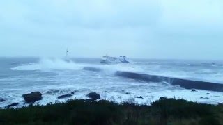 Ferry entering Aberdeen Harbour [upl. by Tevis]