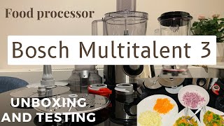 Bosch MultiTalent 3 Food Processor  Unboxing and Testing  London  links in description [upl. by Bale]