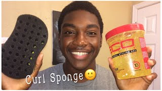 How To Get Defined Curly Hair With A Sponge [upl. by Thor]