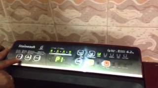 Whirlpool strain wash washing machine demo how to operate [upl. by Balough]