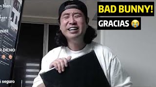 BAD BUNNY ENVÍA REGALO A COREANO LOCO 😂🎁 [upl. by Sethrida]