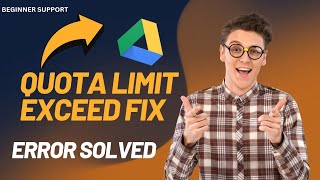 How to fix Google Drive quota limit exceed issue or error creating a shortcut  Beginer Support [upl. by Anitsirc]