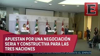 México y Canadá defienden esencia del TLCAN [upl. by Crary]