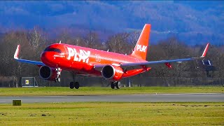 11 Spectacular visual landings at Salzburg Airport SZG  270124 [upl. by Pallaten]