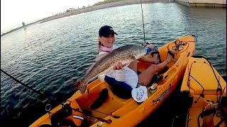 quotPACKERY CHANNELquot Big Redfish on Cut Mullet  Corpus Christi Texas [upl. by Nos342]