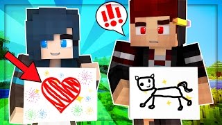 Yandere High School  PAINTING OUR FEELINGS ART CLASS S2 Ep33 Minecraft Roleplay [upl. by Darrej]