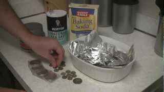 How to remove tarnish and clean silver coins bullion junk silver and jewelry [upl. by Gudren]