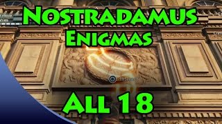 Assassins Creed Unity  Nostradamus Enigma Solutions All 18 Puzzle Locations From the Past [upl. by Sidras987]