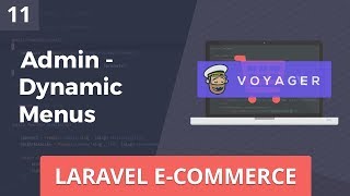 Laravel ECommerce  Admin  Dynamic Menus  Part 11 [upl. by Esinaej797]