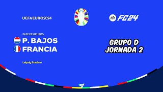 PAÍSES BAJOS VS FRANCIA JORNADA 2 UEFA EURO 2024 SIMULACIÓN FC24 PC GRUPO D [upl. by Melanie]