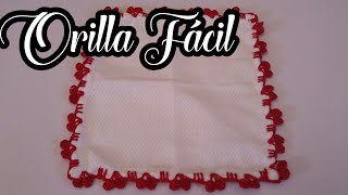 ORILLA FACIL PARA SERVILLETA 13 [upl. by Anatnas]