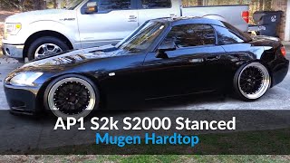 Black AP1 S2k S2000 Mugen hardtop Honda Lowered and Stanced [upl. by Anuahc658]