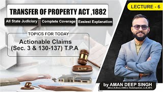 Actionable Claims Sec 3 amp 130137 TPA by Prof Aman Deep Singh Lecture6 HindiEng [upl. by Cronin]