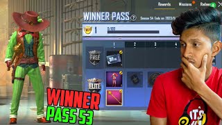 Pubg Mobile Lite Winner pass 54 Max out 😍 Winner pass 54 All reward 1 To 50 wp I New Winner pass [upl. by Sparks]