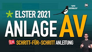 Steuererklärung 2021 Riester absetzen Anlage AV Elster ausfüllen 📑✅ Anlage AV 2021 Elster Tutorial [upl. by Edlin]