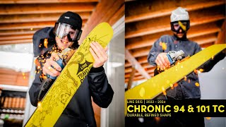 AllNew LINE Chronic 94 and 101 TC Skis  A Durable Refined Shape [upl. by Spenser]