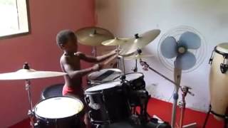 6 year old martinican kompa drummer [upl. by Ellienad]