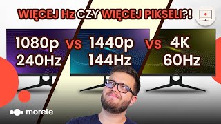 1080p 240Hz vs 1440p 144Hz vs 4K 60Hz  Co wybrać [upl. by Wie515]