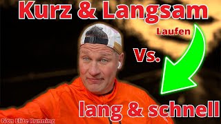 Langsam vs schnell laufen  non elite running [upl. by Aicatsan403]