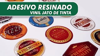 ADESIVO RESINADO  Vinil em Jato de Tinta [upl. by Berenice]