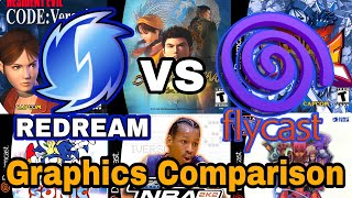 RedreamLite Mode vs Flycast Graphics Comparison [upl. by Assiron]