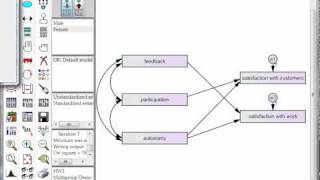 Multigroup Moderation in AMOS chisquare difference [upl. by Hayouqes]