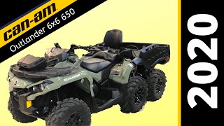 NEW 2020 CanAm Outlander 6x6 650 Review [upl. by Oruam]