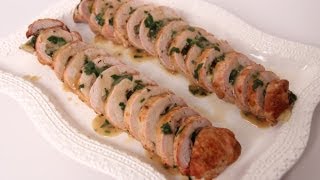 Prosciutto amp Spinach Stuffed Pork Tenderloin  Laura Vitale  Laura in the Kitchen Episode 486 [upl. by Ibot95]