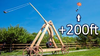 Launching a Trebuchet Straight UP [upl. by Attenhoj]