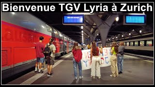 Bienvenue TGV Lyria a Zurich TGV beim HB Zürich  Stadt Zürich  Schweiz 2023 [upl. by Rehpotisrhc978]