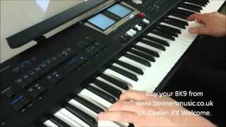 Roland BK9 Demonstration  Bossa Style with Piano [upl. by Ynohtnaed]