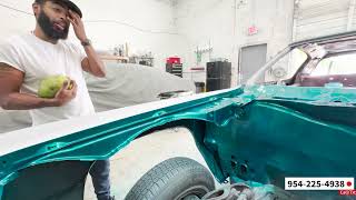 Starting Points on Painting Candy teal Chevy [upl. by Fawna]