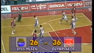 efes pilsen vs olympiakos 4277 199495 euroleague [upl. by Agueda624]