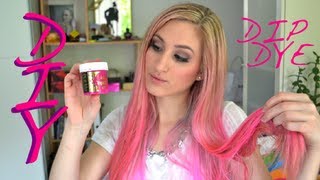 DIY  Pink DipDye Haare PINK färben [upl. by Ellenar]