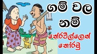 ගම් වල නම් තේරවිලි වලින් තෝරමු  Sinhala Thun Theravili Volume 7 [upl. by Shelden]