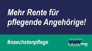 Mehr Rente für pflegende Angehörige [upl. by Schnurr]