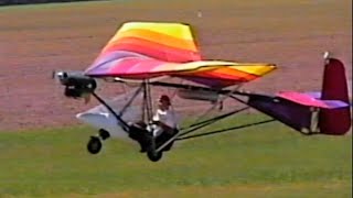 Weedhopper C model Ultralight with a 447 Rotax  Footage from 2001 [upl. by Ieluuk]