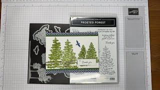 Stampin’ Up Frosted Forest Thank You Card Tutorial [upl. by Ialohcin]