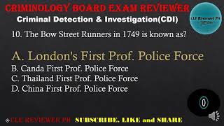 CDI 1 Reviewer  Part 1  Criminology Board Exam Reviewer  CLE Reviewer PH [upl. by Lednar]