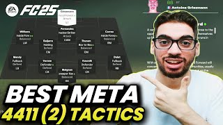 BEST META 4411 FORMATION AND CUSTOM TACTICS IN FC 25 ULTIMATE TEAM [upl. by Camilla]