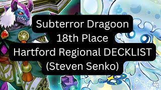 Subterror Dragoon 18th Place Hartford Regional YuGiOh Decklist Steven Senko [upl. by Eiramanad]